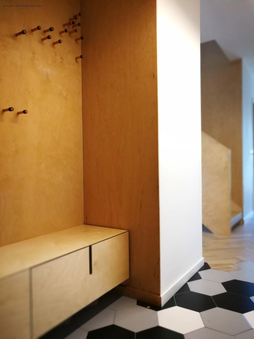 Galway Interior Design Design Simple White Black Plywood Hanger 1