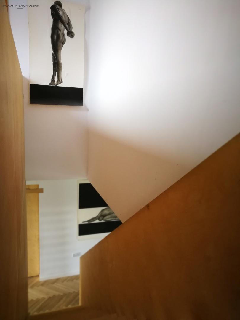 Galway Interior Design Design Simple White Black Plywood Stairs 3