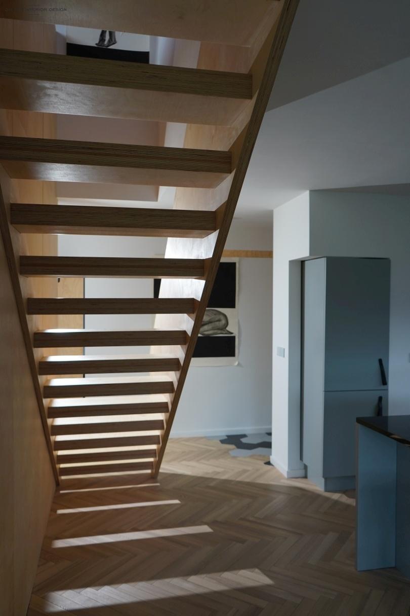 Galway Interior Design Design Simple White Black Plywood Stairs 5