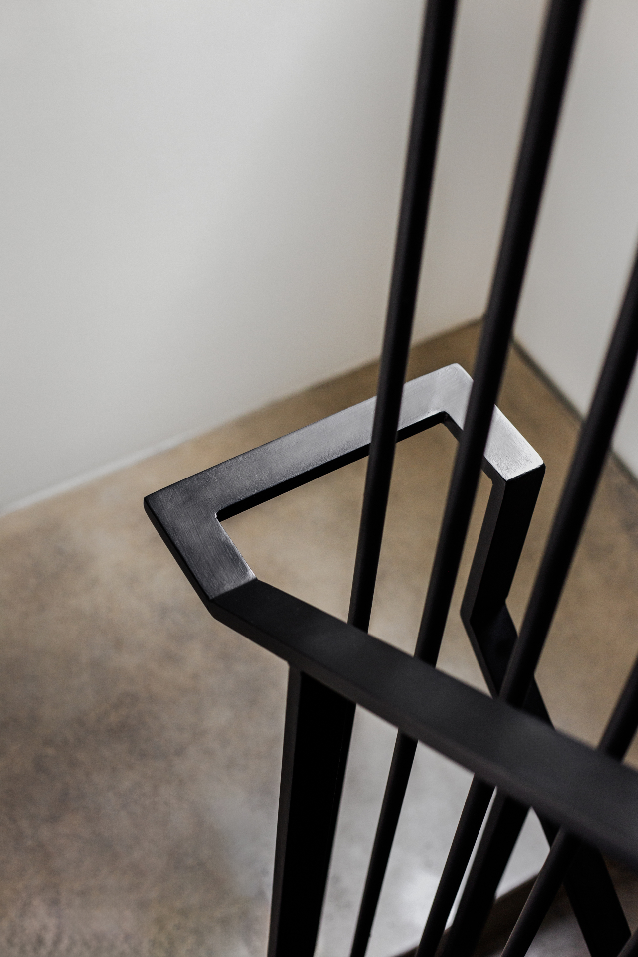 architectural metal staircase detail